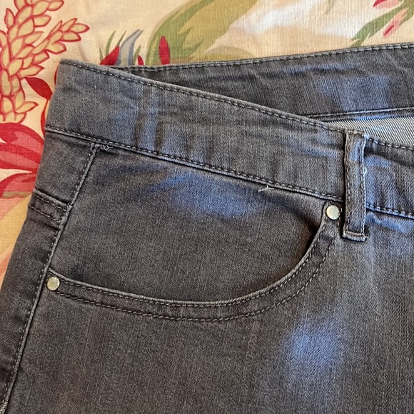 JACLYN SMITH Size 22W Lightweight Stretch Denim GRAY Cotton Blend $59 NEW - Picture 11 of 13